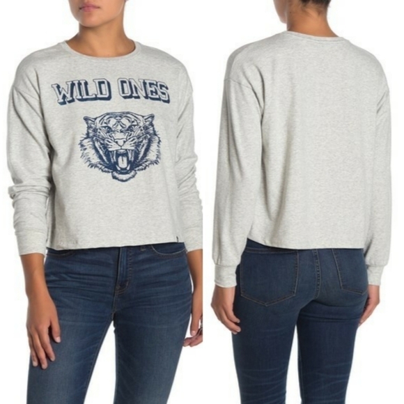 Circle X Tops - CIRCLEX Wild Ones Crop Sweatshirt